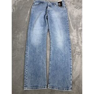 Levi's 501 Premium Straight Jeans Women's Size 32 Blue Button Fly NWT